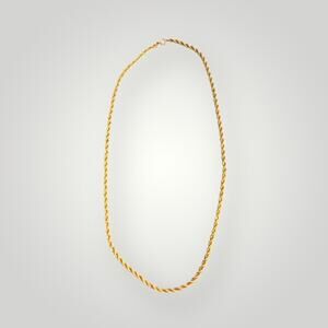 VTG Heavy Rope Chain Necklace 12K Gold Filled 1/20 GF 47.1 g Classic Twist Link